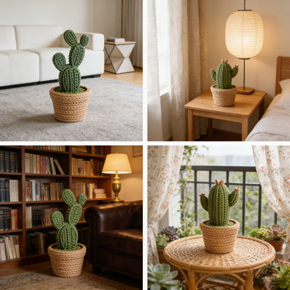 New knitted cactus combination ornaments