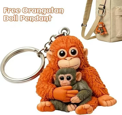 🐵 3D Viral Punch Monkey Keychain 💕🎁Emotional Gift for Animal Lovers, Family, Friends, Loved Ones