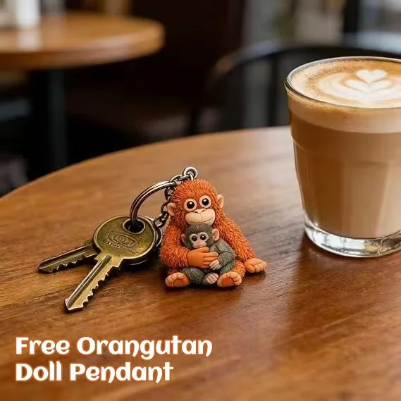 🐵 3D Viral Punch Monkey Keychain 💕🎁Emotional Gift for Animal Lovers, Family, Friends, Loved Ones