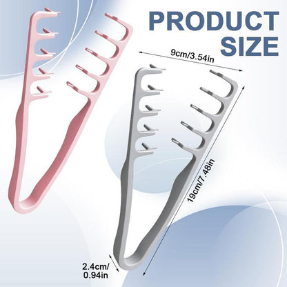 2PCS Texture Comb for Men’s Hair! Dual-Sided Wide & Fine Teeth for Volume, Fluffy Styles & Root Lift. Non-Slip Travel Comb for Guys