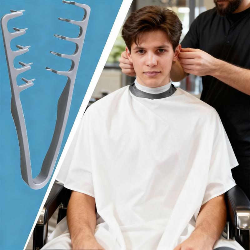 2PCS Texture Comb for Men’s Hair! Dual-Sided Wide & Fine Teeth for Volume, Fluffy Styles & Root Lift. Non-Slip Travel Comb for Guys
